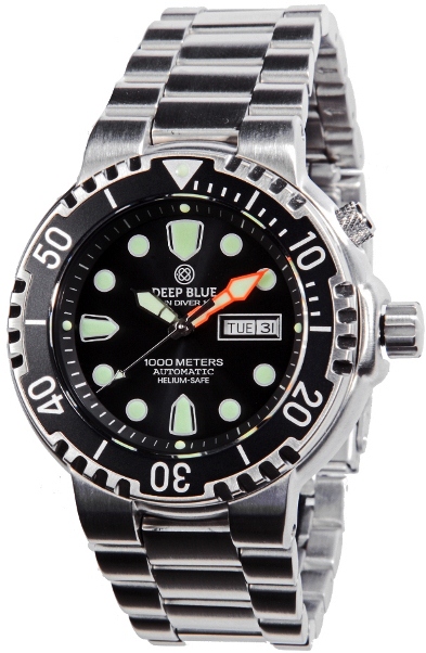 Sun Diver K1 - sort. Deep Blue dykkerur.